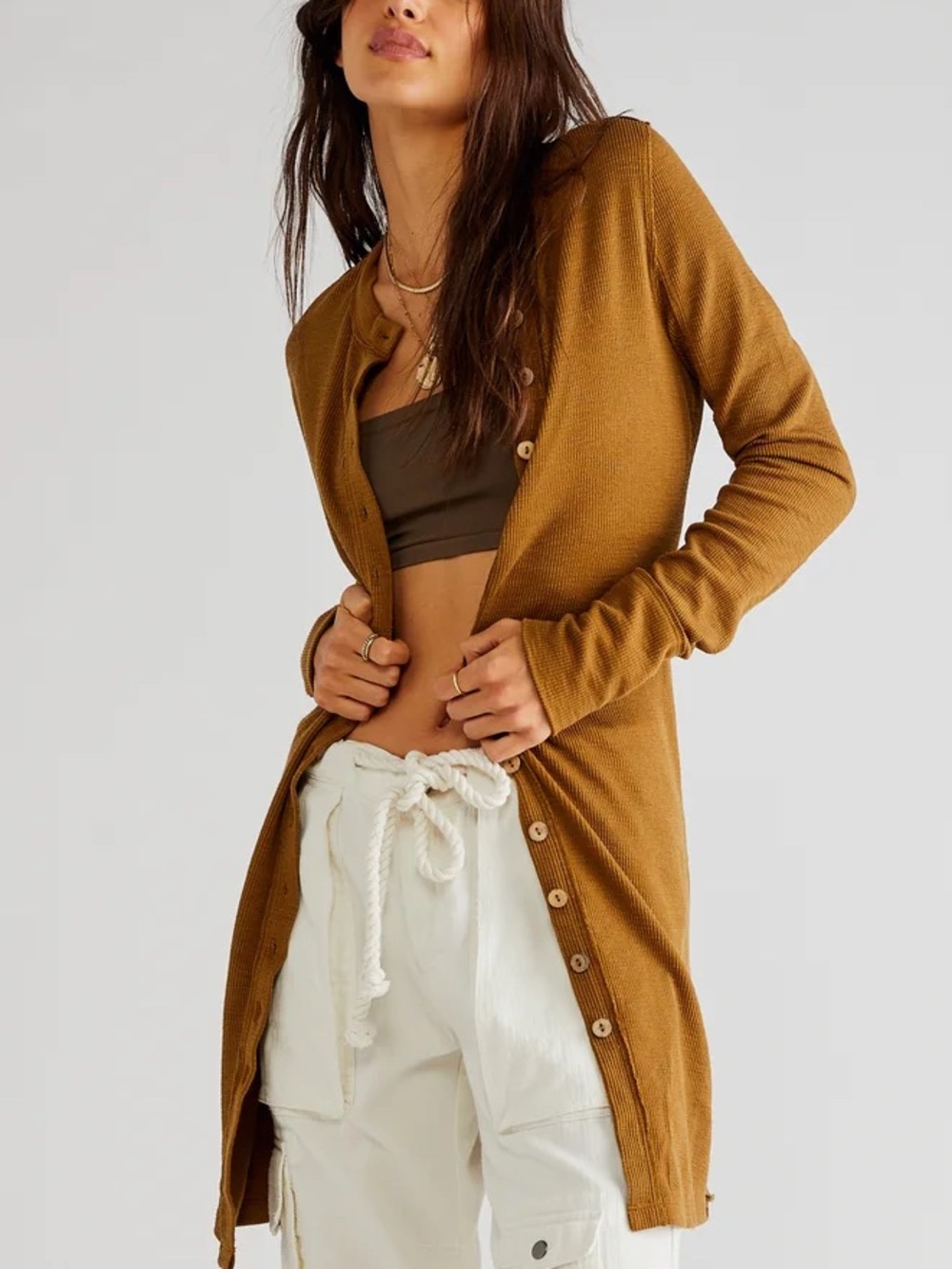 Free People Gia Long Cardigan - Sz L